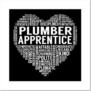 Plumber Apprentice Heart Posters and Art